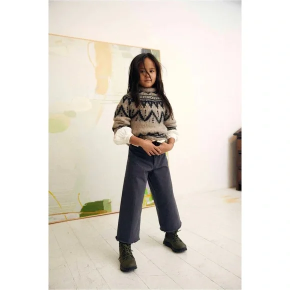 THE NEW SOCIETY LENNY SWEATER NATURAL | Size 4Y - Picture 2 of 5